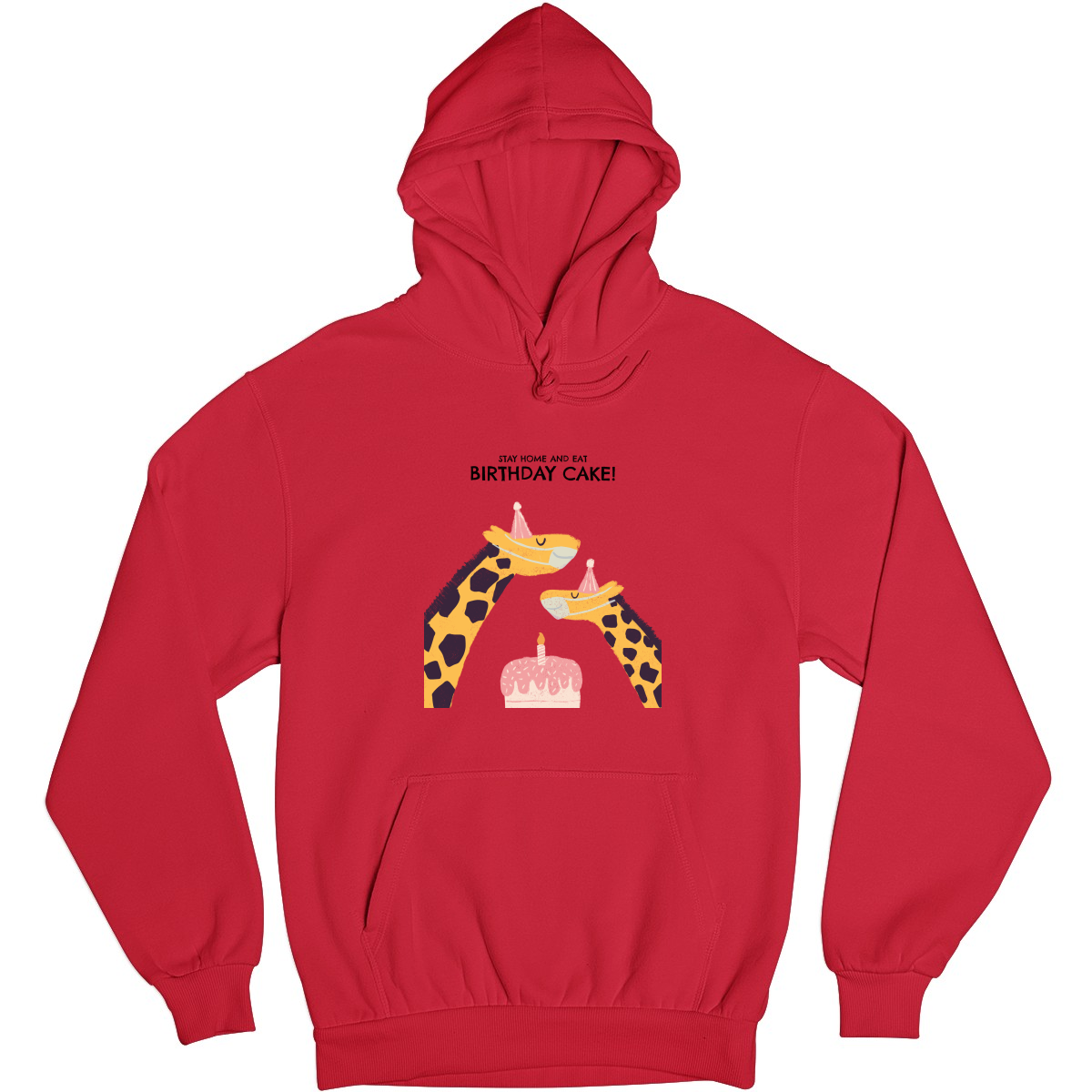 Birthday Cake  Unisex Hoodie | Red