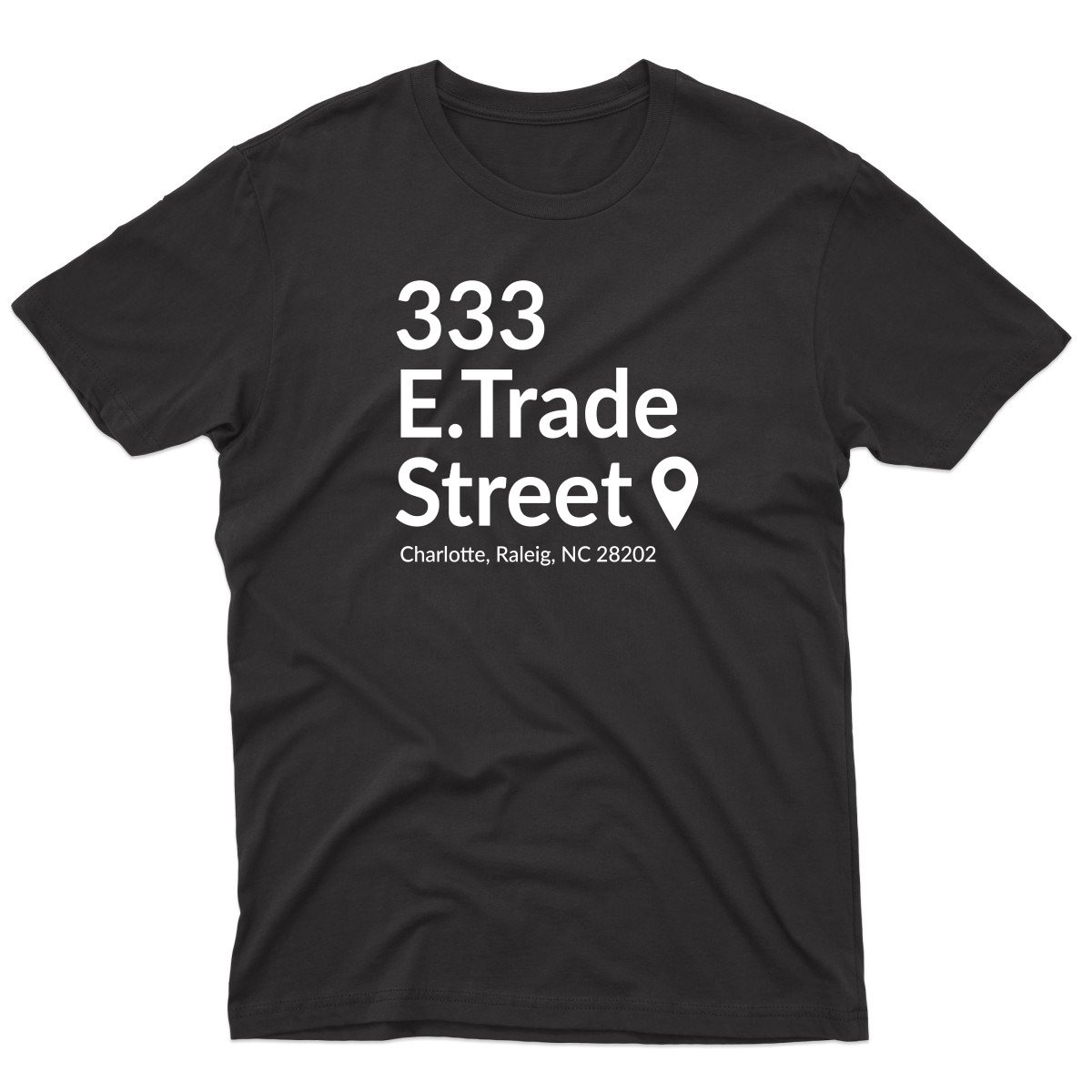 Charlotte Basketball Stadium Men's T-shirt | Black