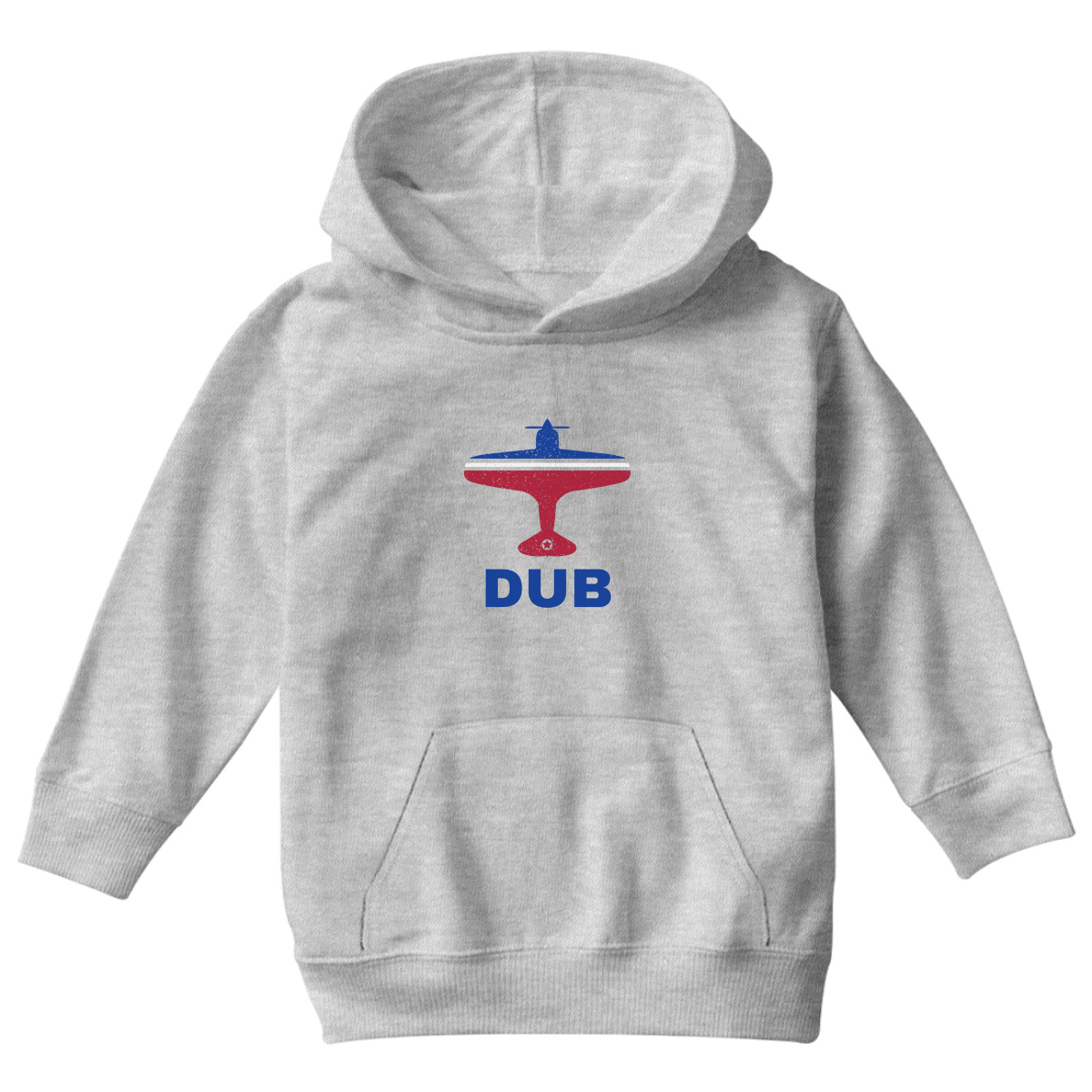 Fly Dublin DUB Airport  Kids Hoodie | Gray