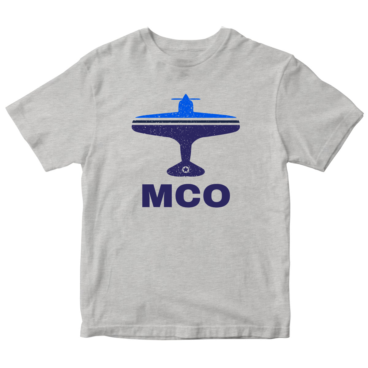 Fly Orlando MCO Airport Kids T-shirt | Gray