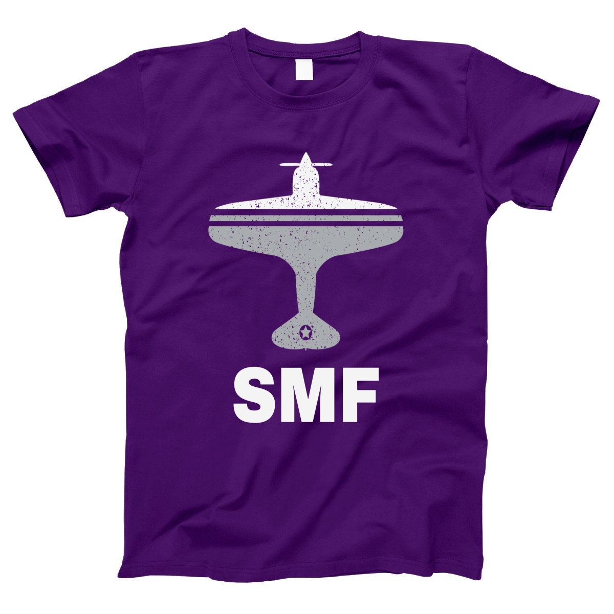 Fly Sacrameto SMF Airport Women's T-shirt | Purple