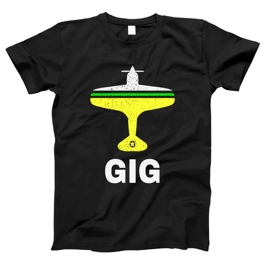 Fly Rio de Janerio GIG Airport Women's T-shirt | Black