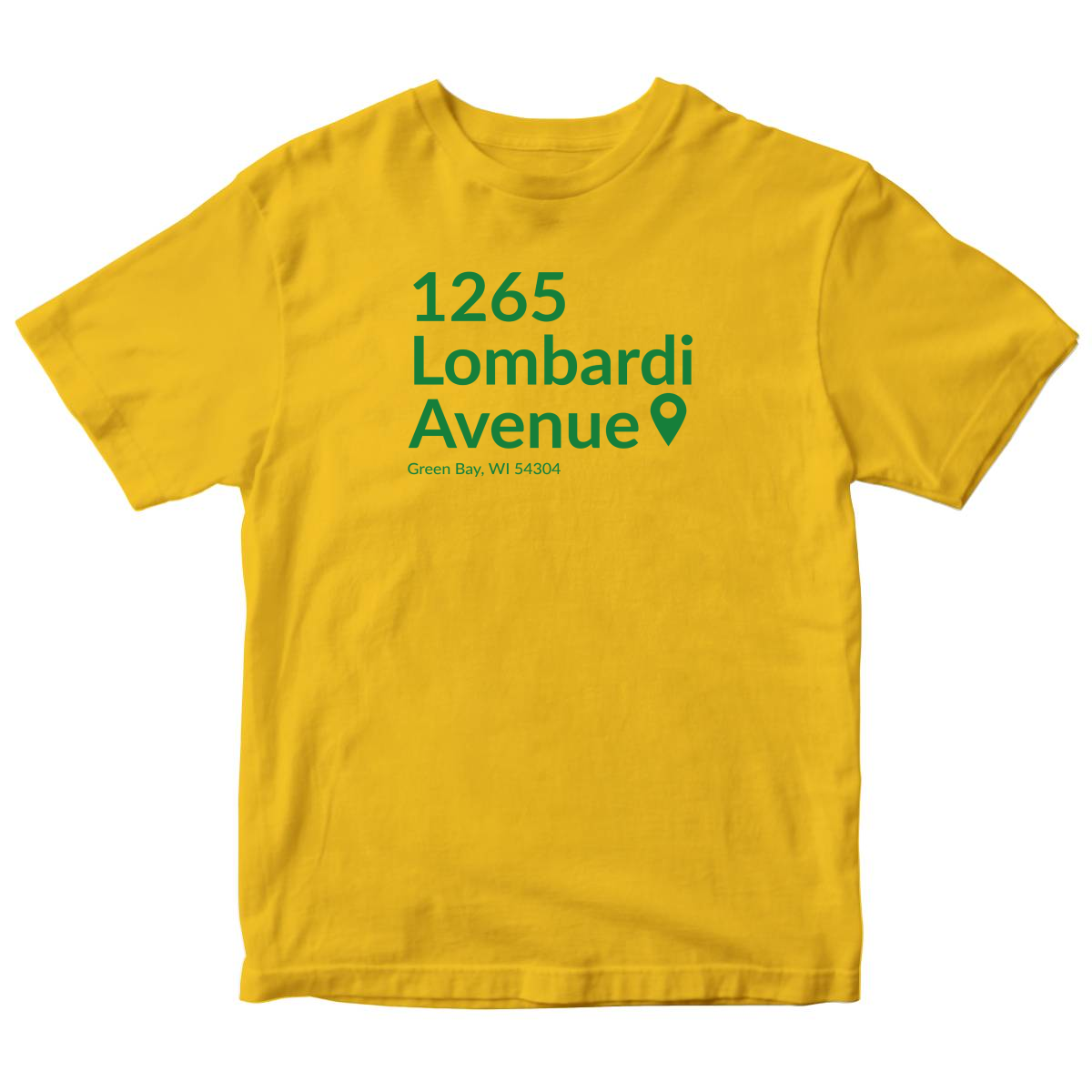 Green Bay Football Stadium Kids T-shirt | Yellow