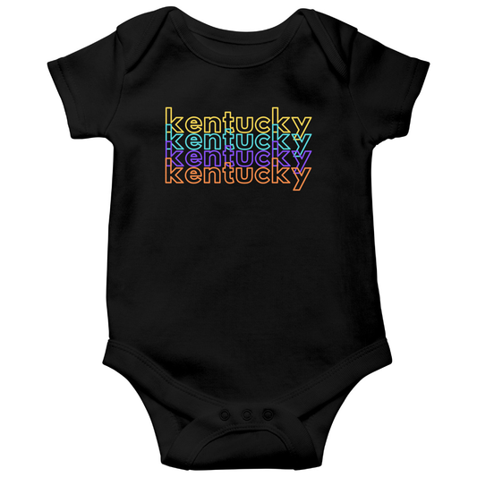 Kentucky Baby Bodysuit | Black