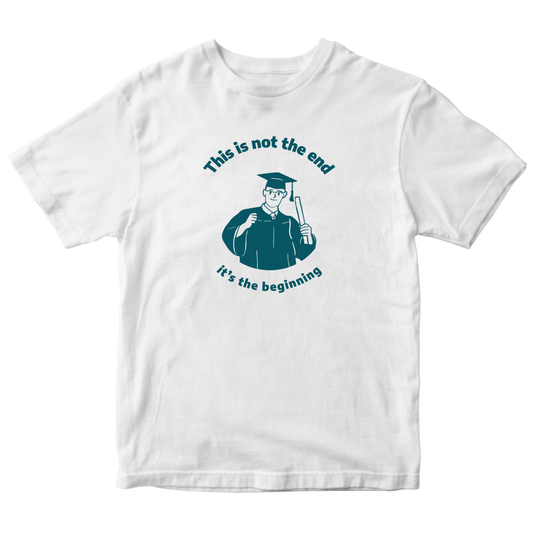 This Is Not The End It's The Beginning Kids T-shirt | White
