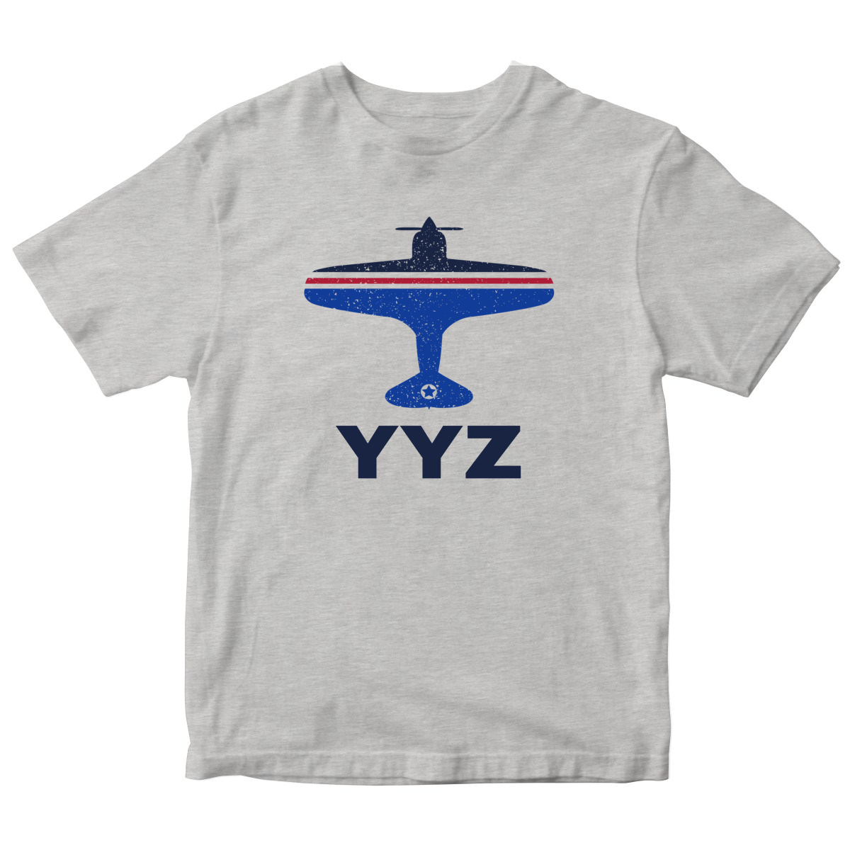 Fly Toronto YYZ Airport Kids T-shirt | Gray