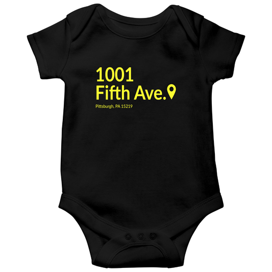 Pittsburgh Hockey Stadium Baby Bodysuits | Black
