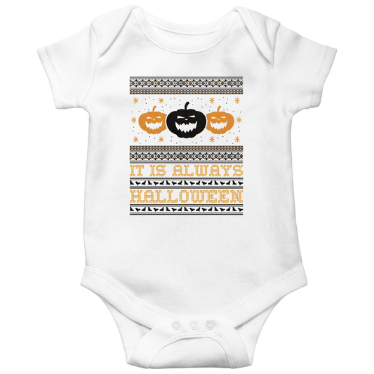 It's Always Halloween Baby Bodysuits | White