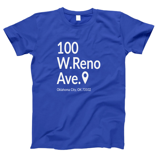 Oklahoma City Basketball Stadium Women's T-shirt | Blue