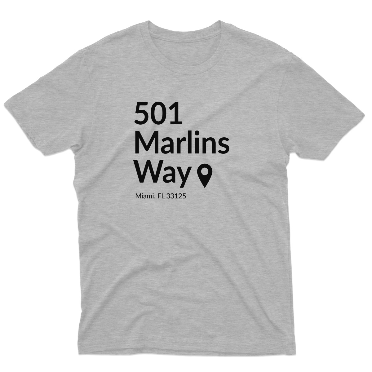 Miami Baseball Stadium  Men's T-shirt | Gray