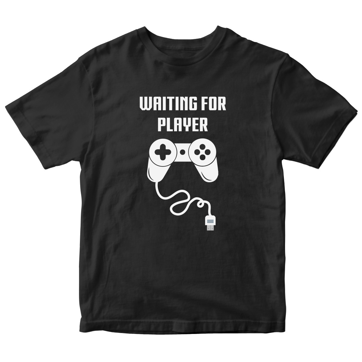 Waiting For Player Maternity Kids T-shirt | Black