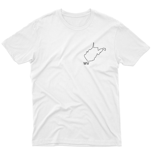 West Virginia Men's T-shirt | White
