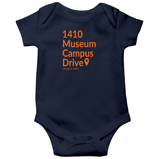 Chicago Football Stadium Baby Bodysuits