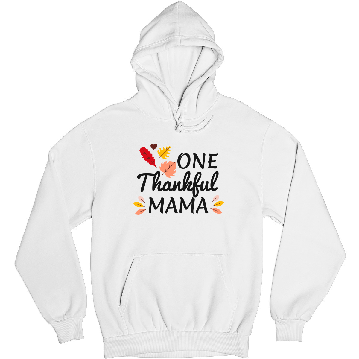 One Thankful Mama Daddy Unisex Hoodie | White