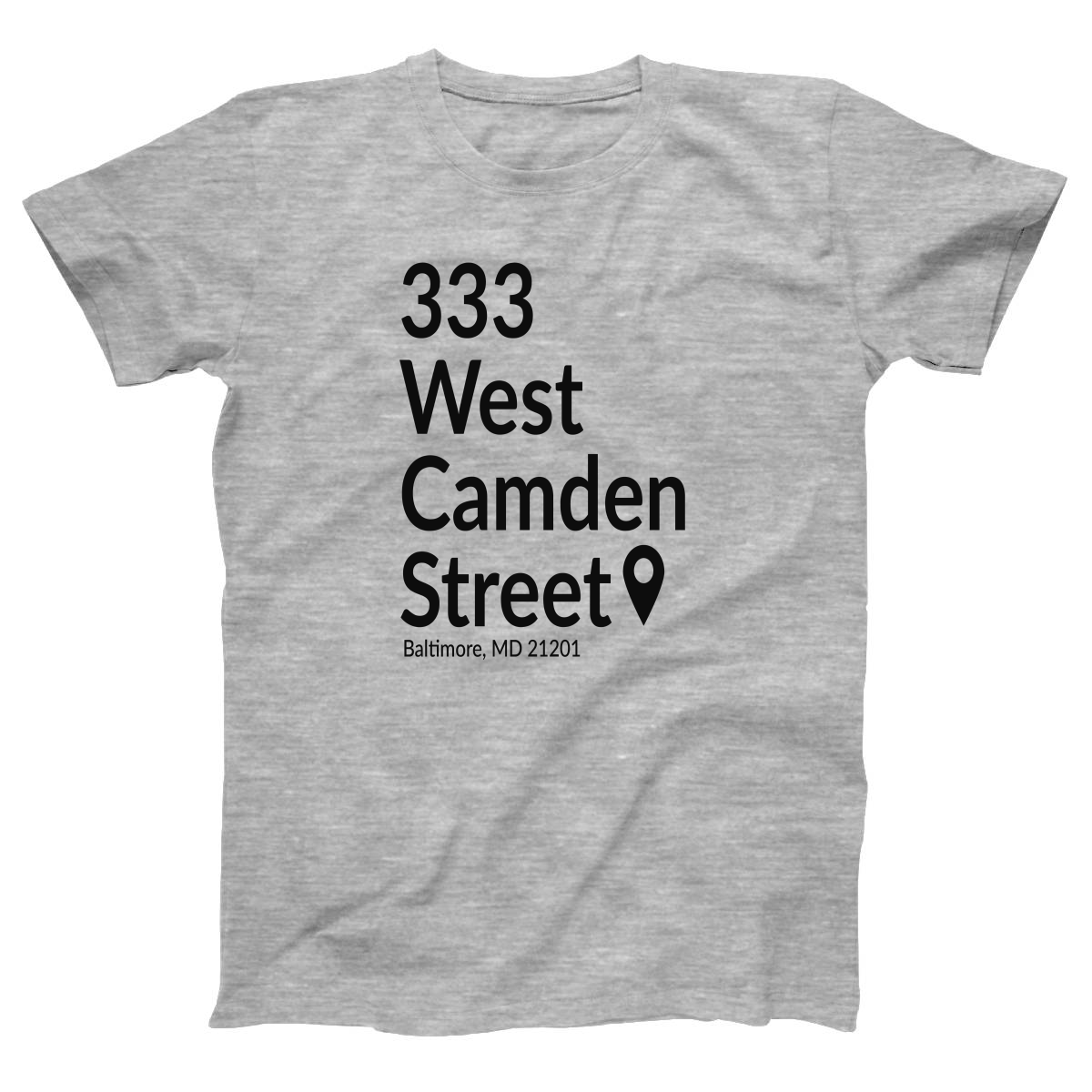 Baltimore Baseball Stadium Women's T-shirt | Gray