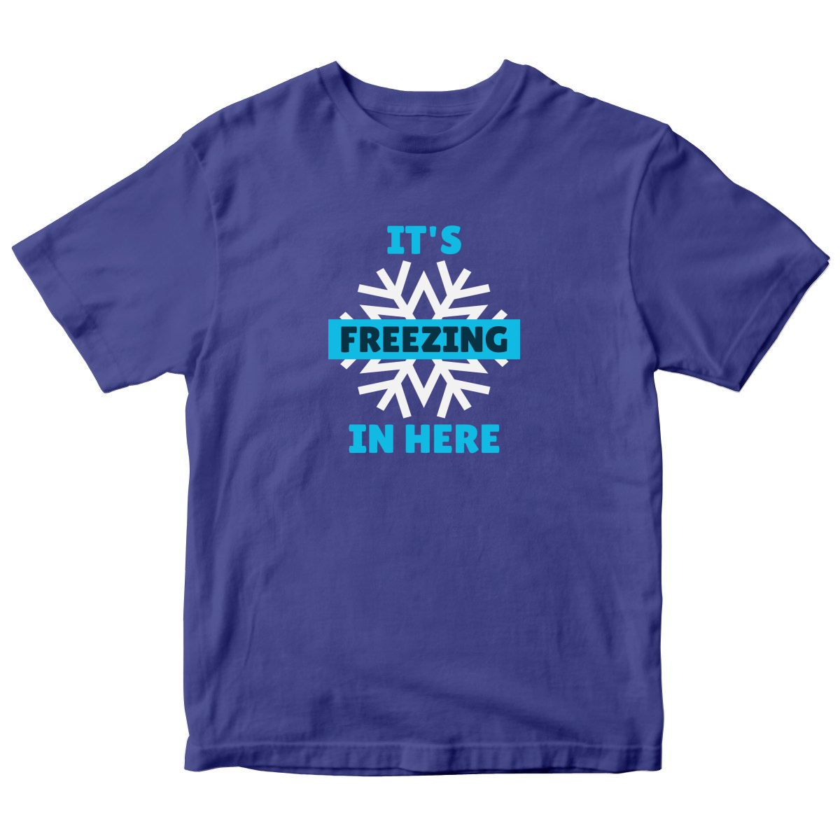 It's Freezing In Here! Kids T-shirt | Blue