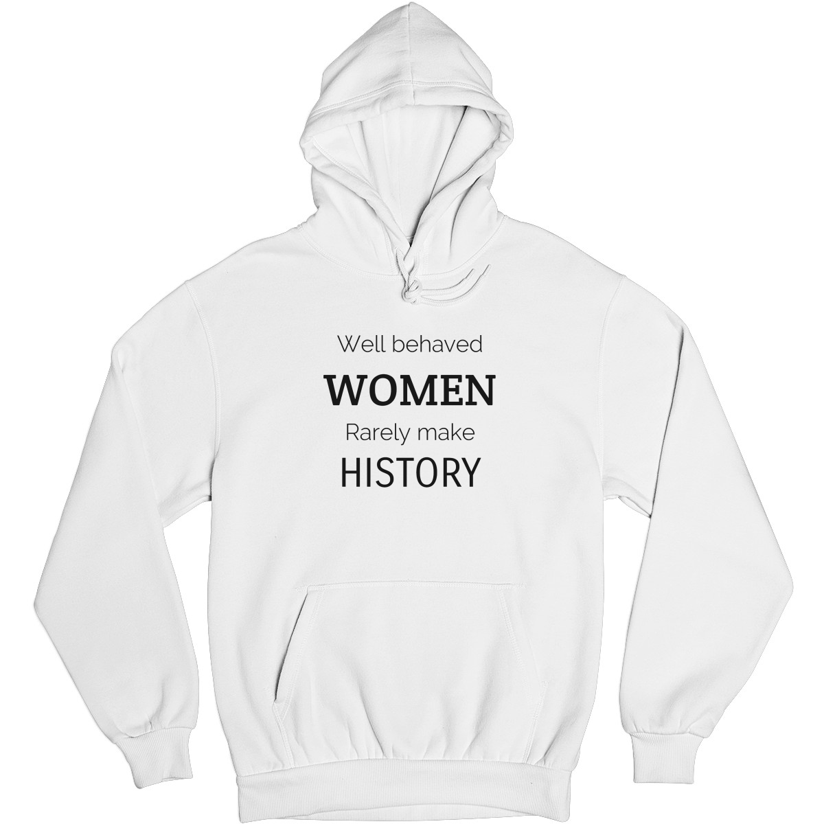 Well behaved Unisex Hoodie | White