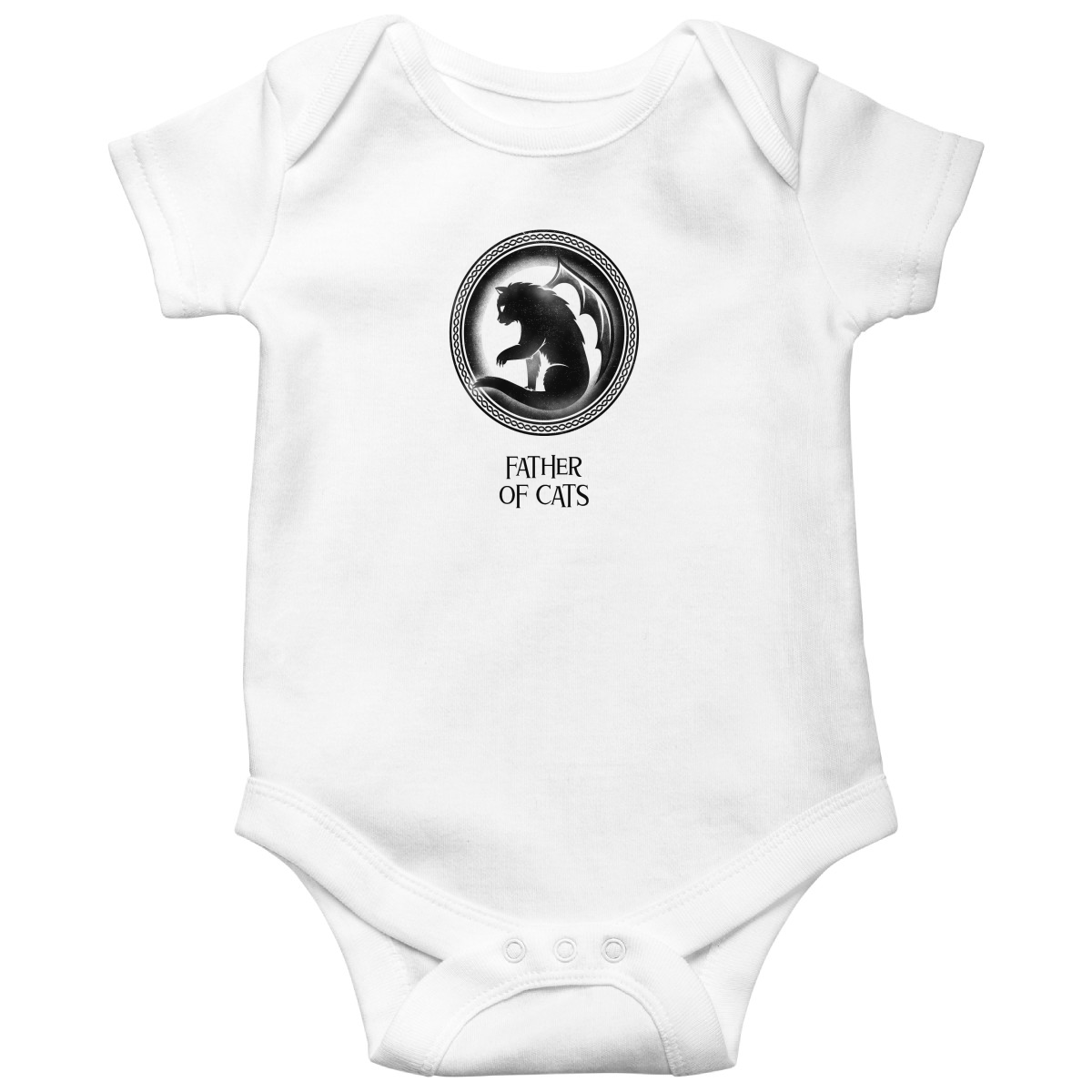 Father of Cats Baby Bodysuits | White