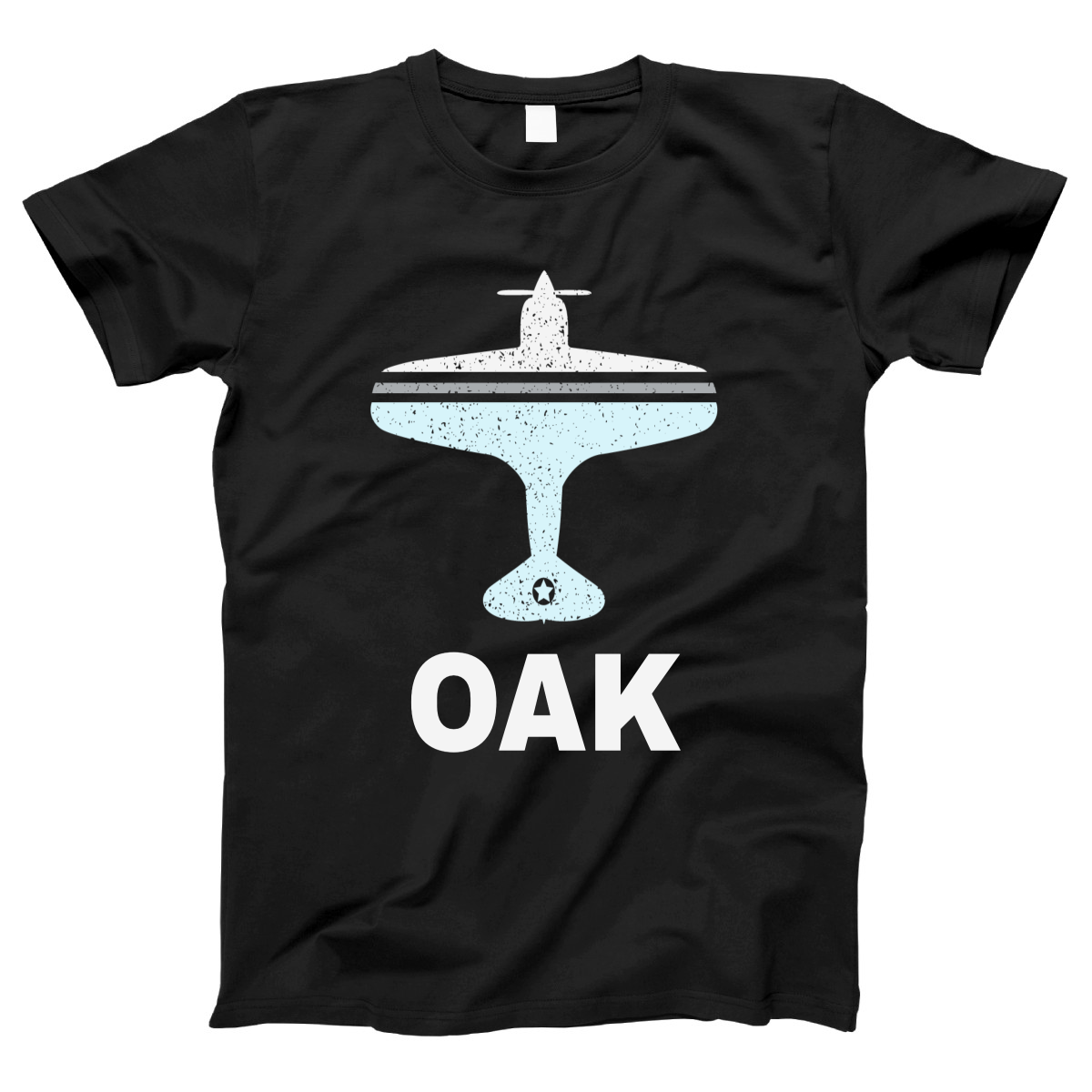 Fly Oakland OAK Airport Women's T-shirt | Black