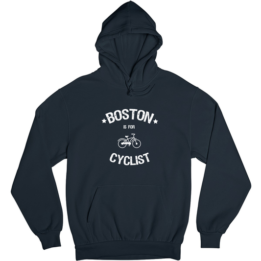 Boston Is For Cyclists Unisex Hoodie | Navy