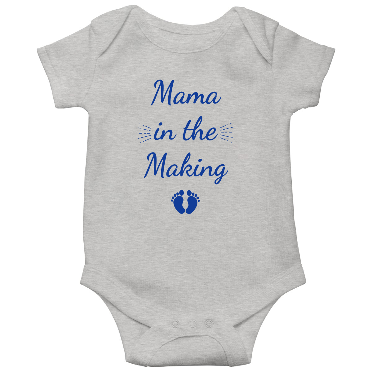 Mama in the Making Shirt Baby Bodysuits | Gray