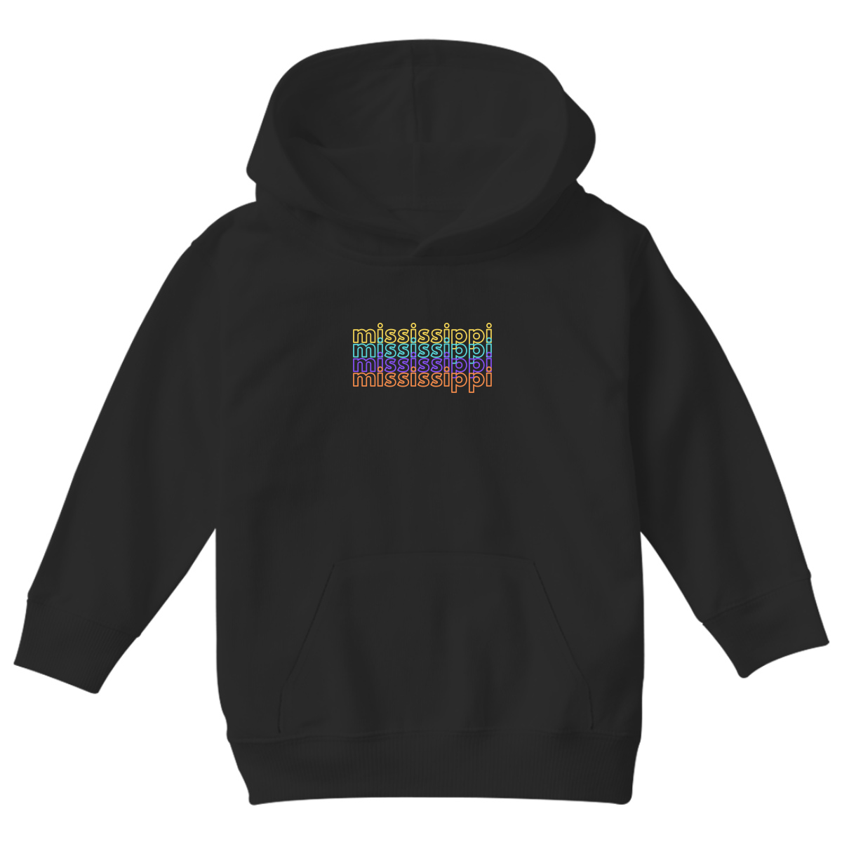 Mississippi Kids Hoodie | Black