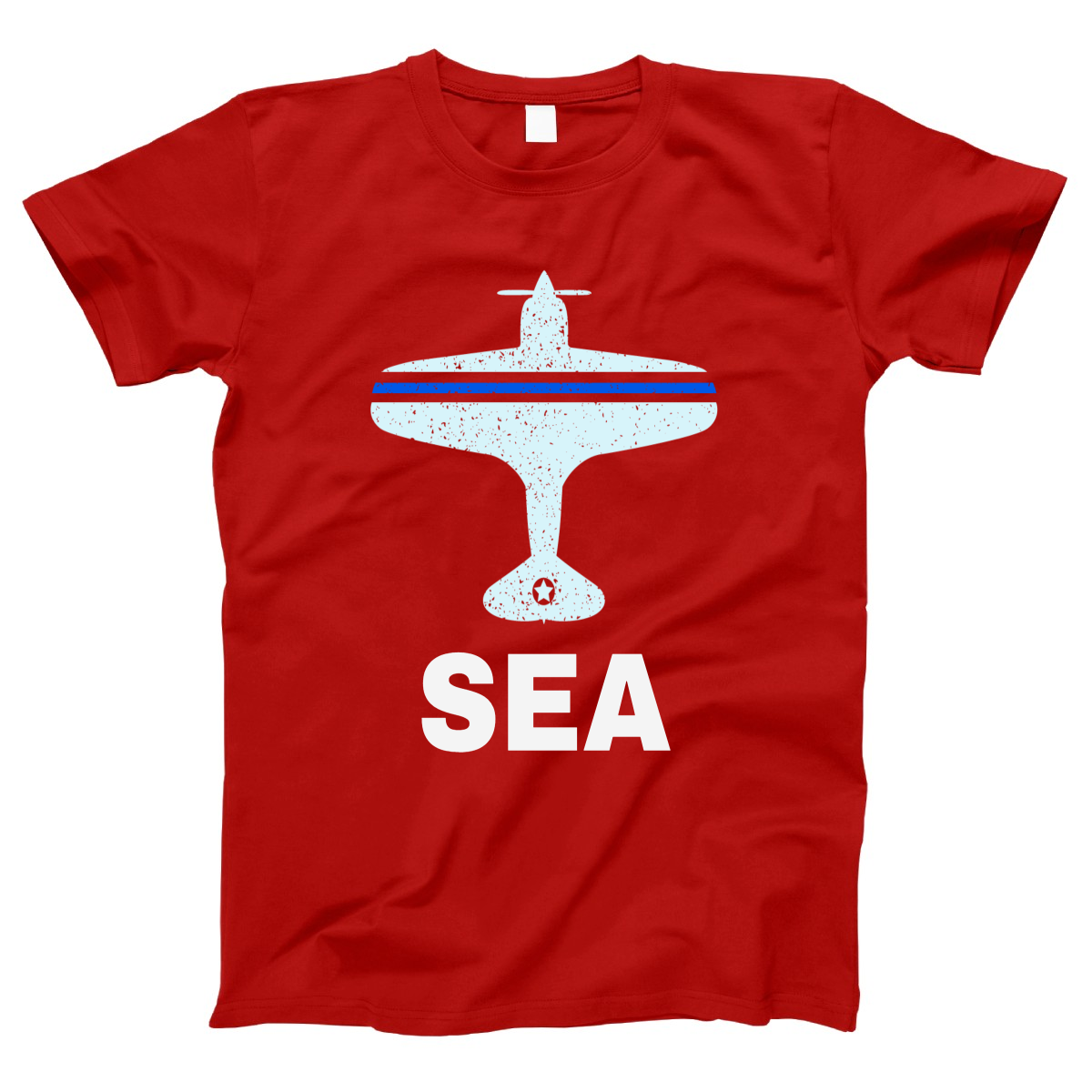 Fly Seattle SEA Airport Women's T-shirt | Red