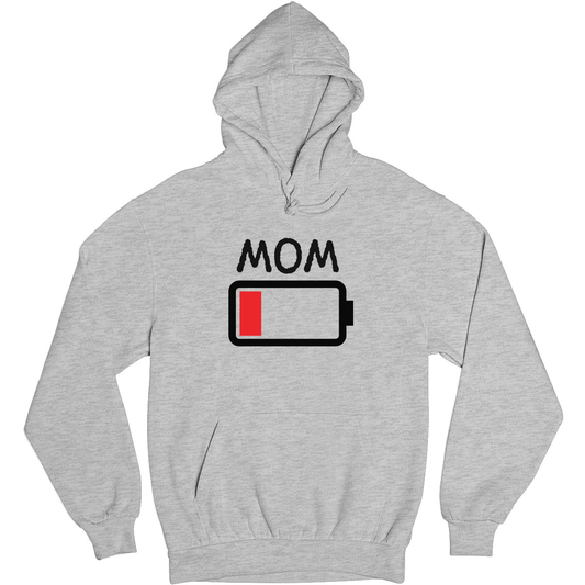 Low Battery Mom Unisex Hoodie | Gray