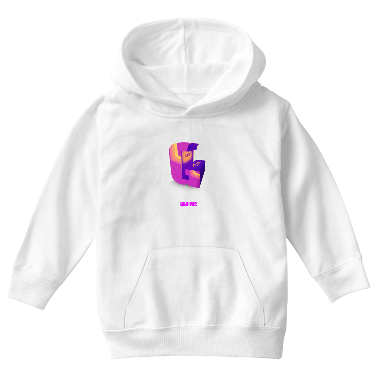 Game Over Kids Hoodie | White