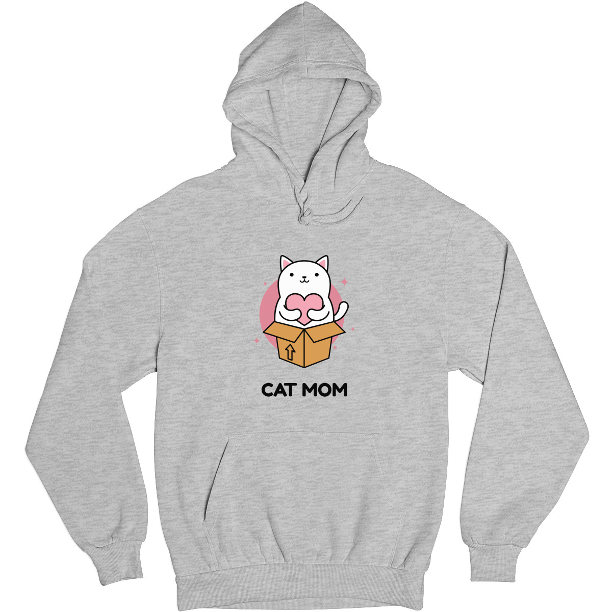 Cat Mom Unisex Hoodie | Gray