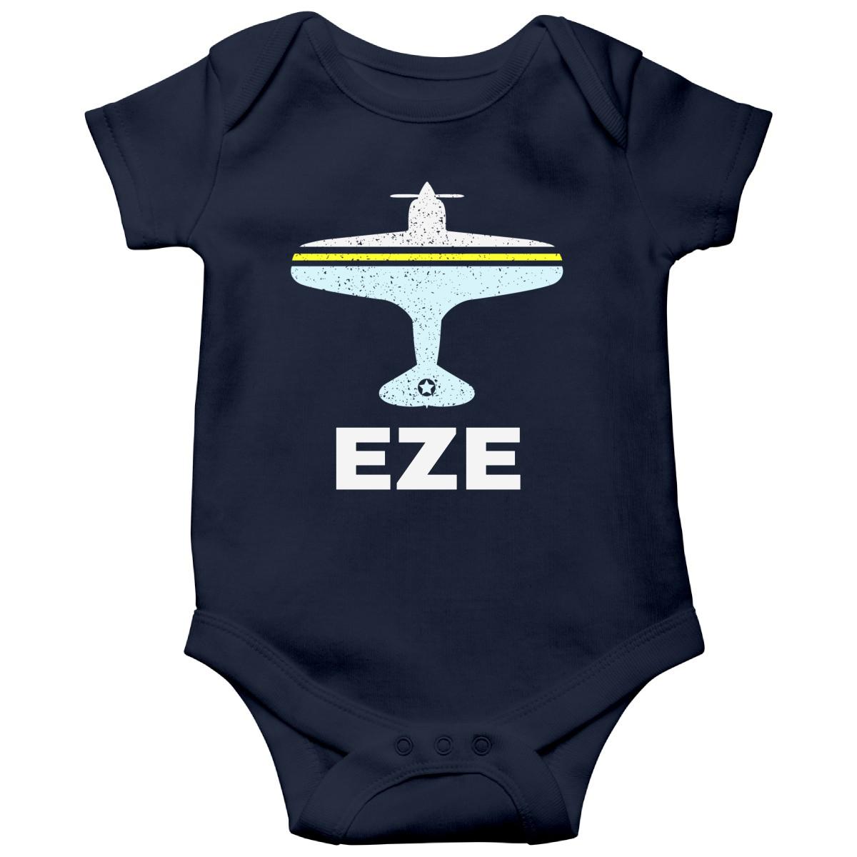 Fly Buenos Aires EZE Airport Baby Bodysuits | Navy