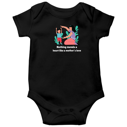 Mother Baby Bodysuits | Black