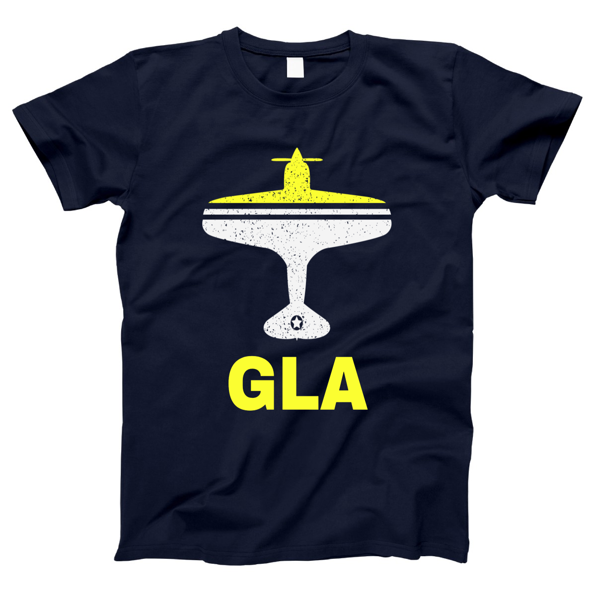 Fly Glasgow GLA Airport Women's T-shirt | Navy