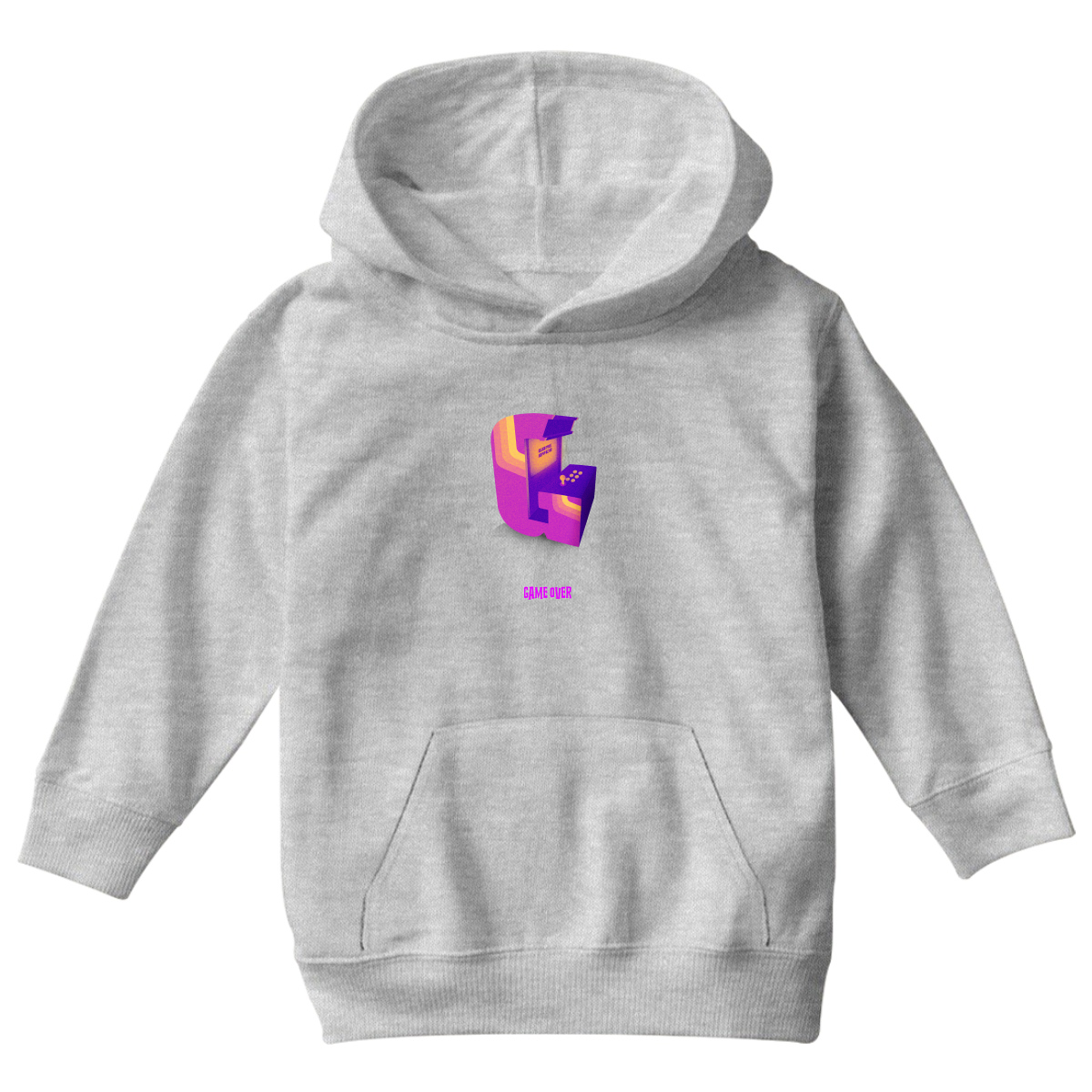 Game Over Kids Hoodie | Gray