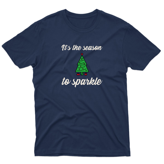It is the Season to Sparkle Men's T-shirt | Navy