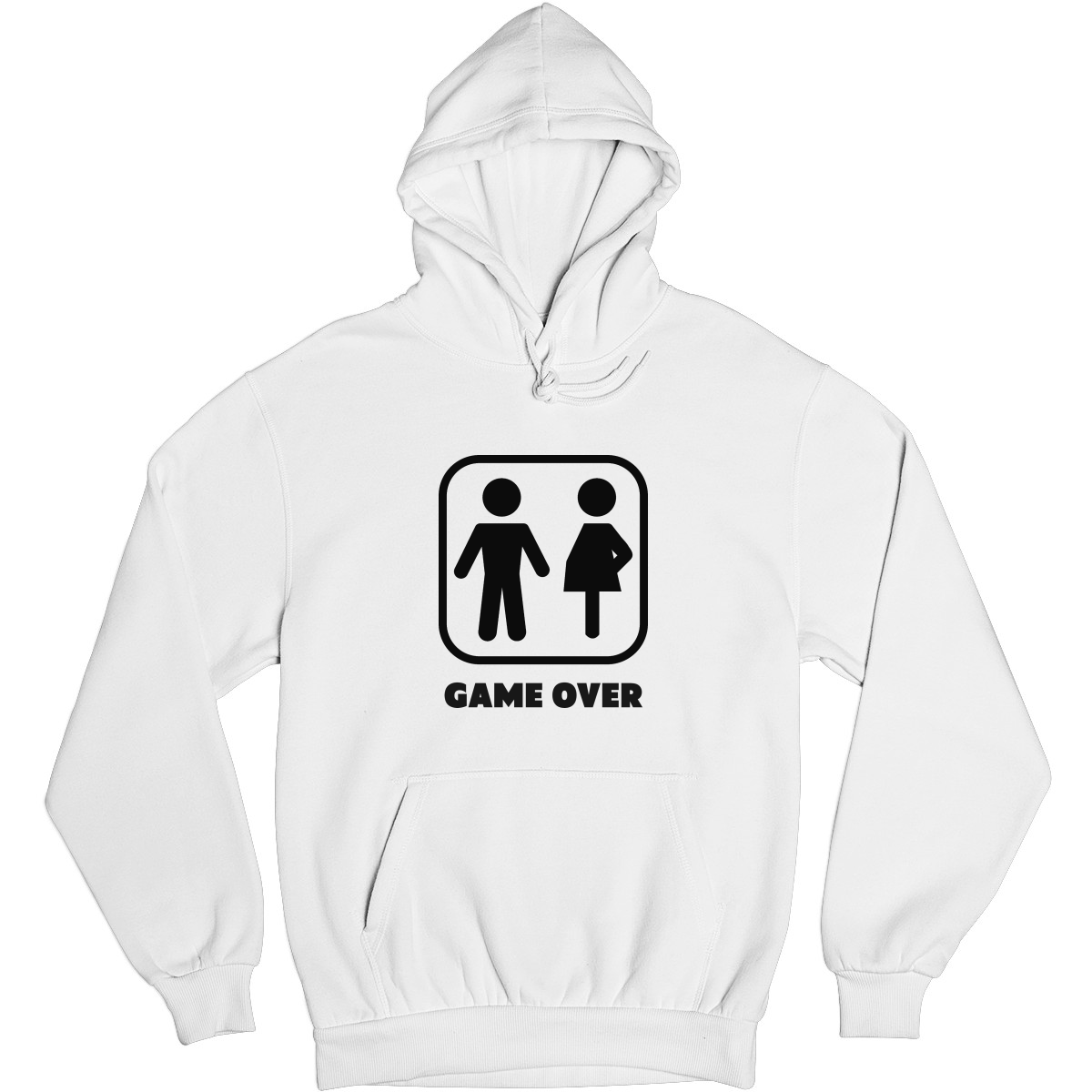 Game Over  Unisex Hoodie | White