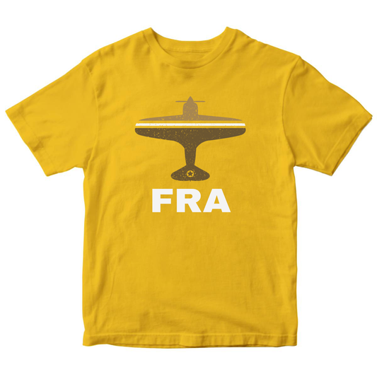 Fly Frankfurt FRA Airport  Kids T-shirt | Yellow