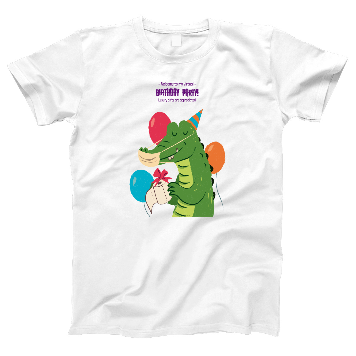 Welcome to My Virtual Birthday Party Women's T-shirt | White