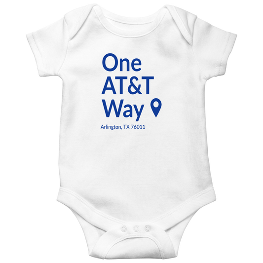 Dallas Football Stadium  Baby Bodysuits