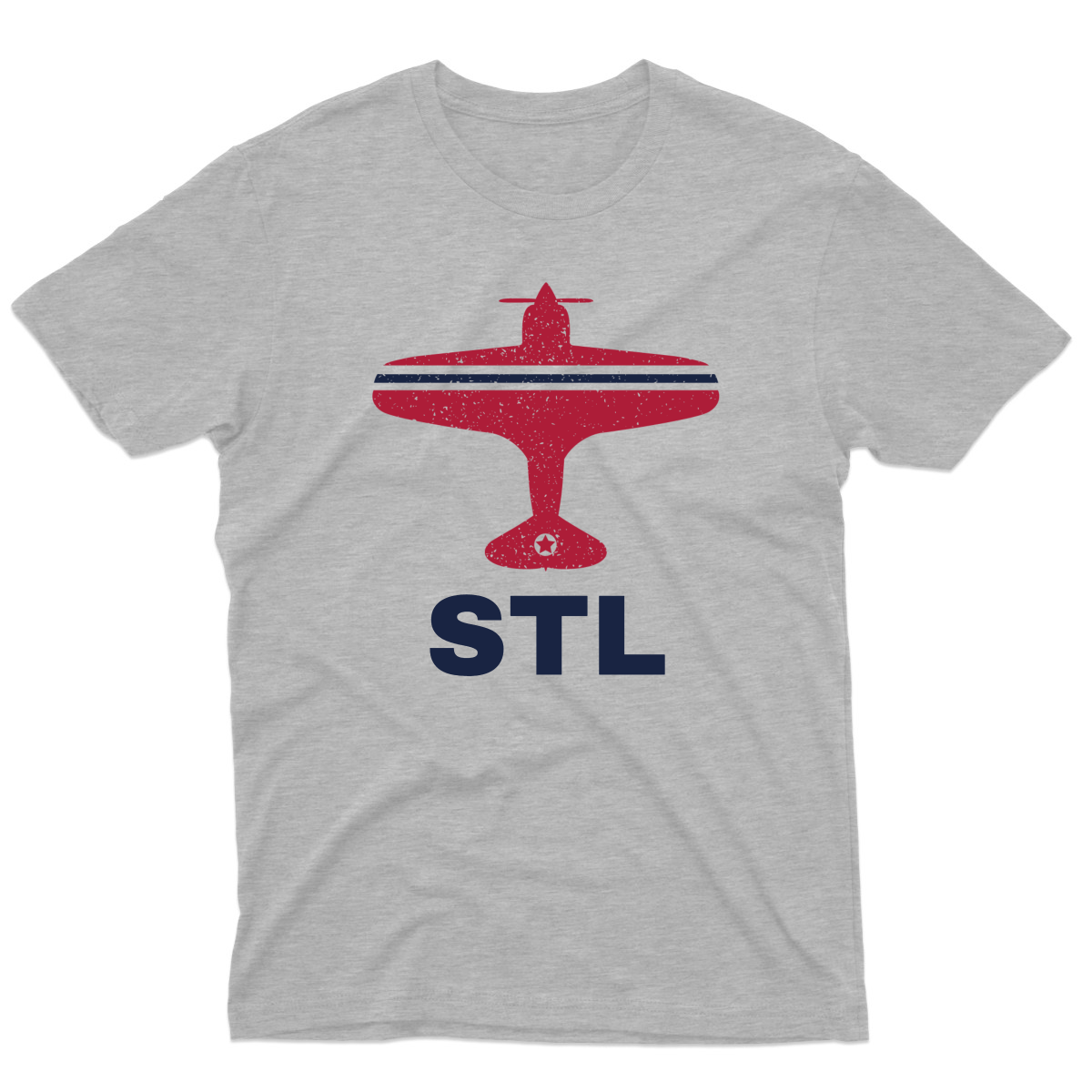 Fly St. Louis STL Airport Men's T-shirt | Gray