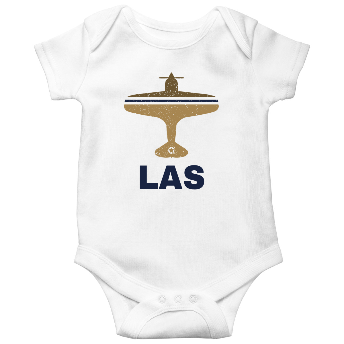 Fly Las Vegas LAS Airport Baby Bodysuits | White