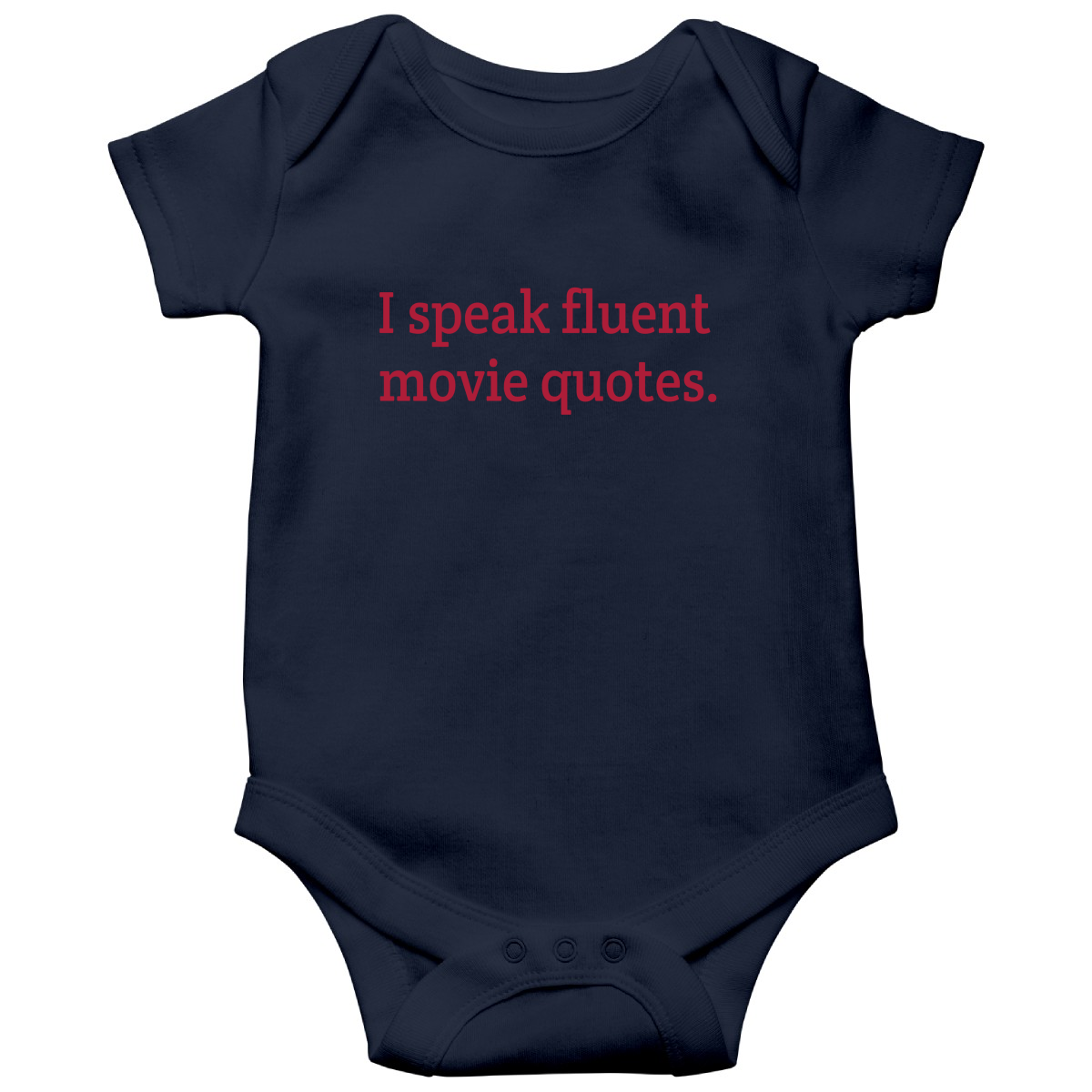 I speak fluent movie quotes Baby Bodysuits | Navy