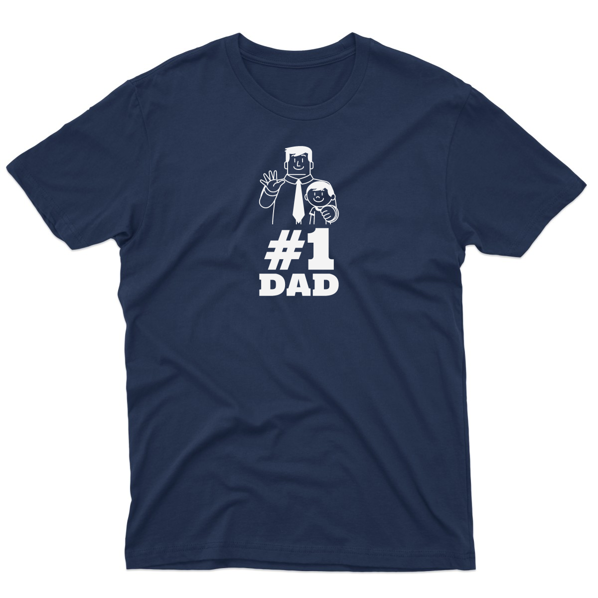 #1 Dad Men's T-shirt | Navy