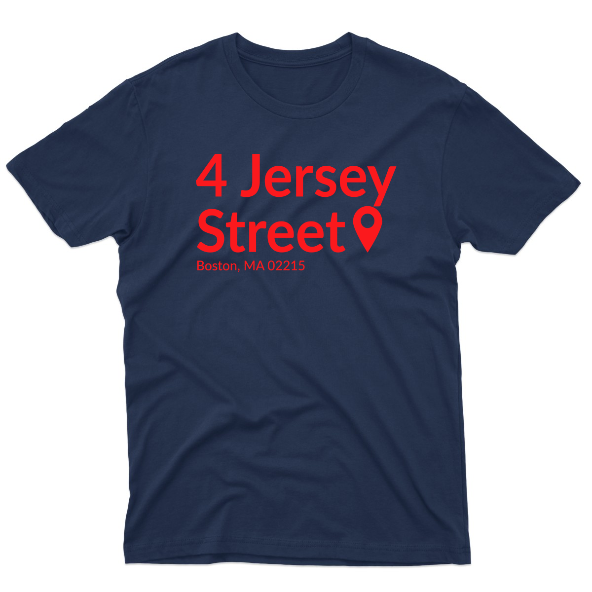 Boston Baseball Stadium Men's T-shirt | Navy
