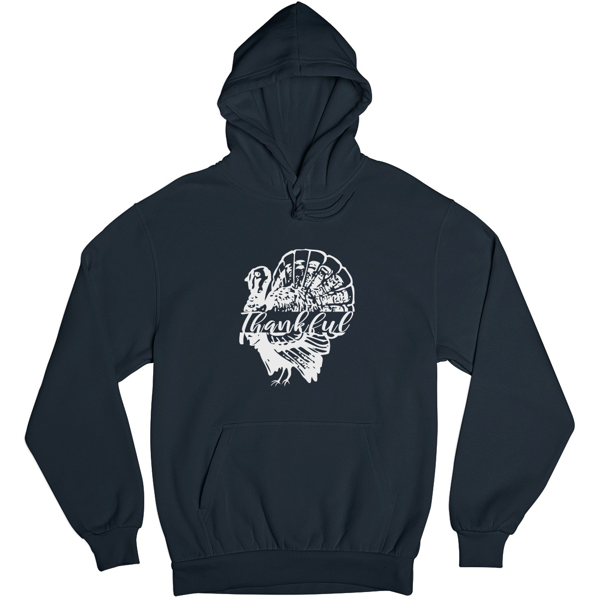 Thankful Turkey Unisex Hoodie | Navy
