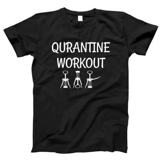 Quarantine Workout Women's T-shirt | Black