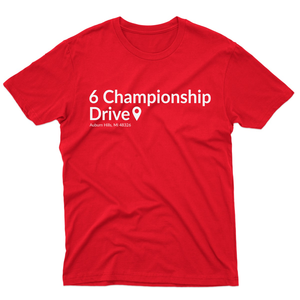 Detroit Basketball Stadium Men's T-shirt | Red