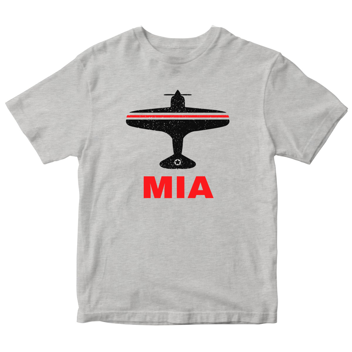 Fly Miami MIA Airport Kids T-shirt | Gray
