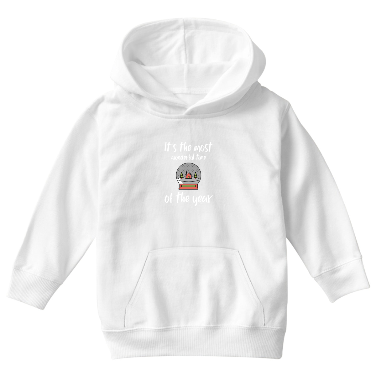 It is the Most Wonderful Time of the Year Kids Hoodie | White