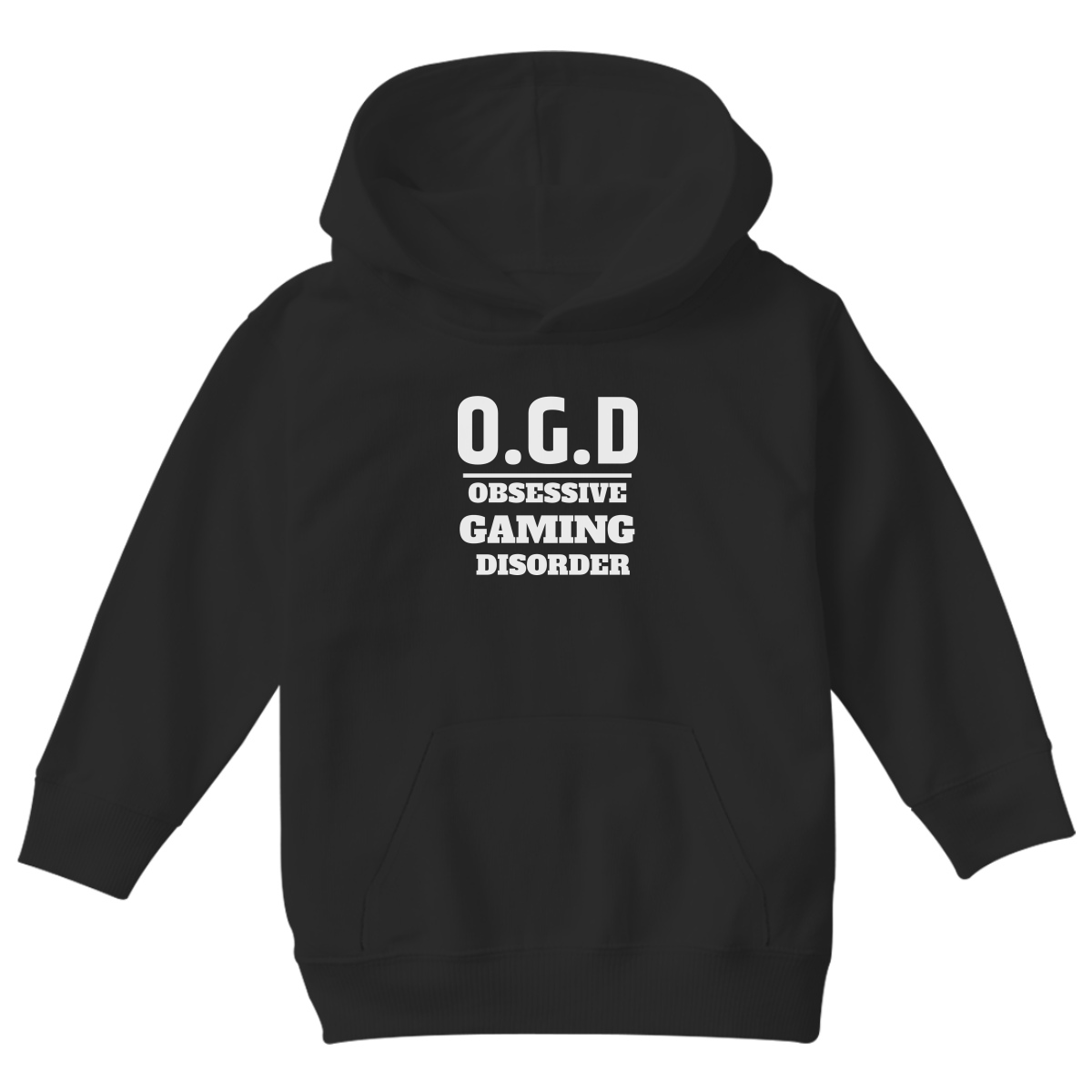 O.G.D Obsessive Gaming Disorder Kids Hoodie | Black